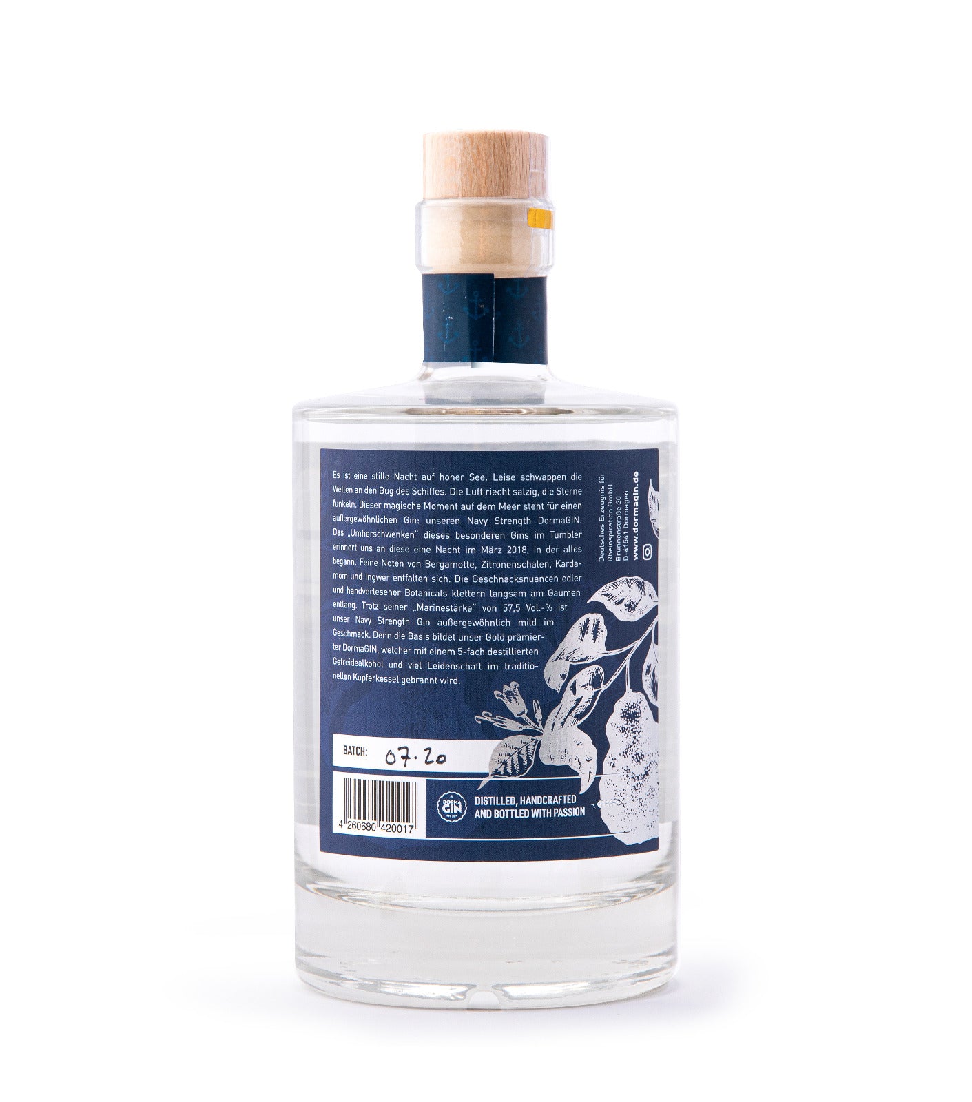 DormaGIN - Navy Strength Dry Gin 50cl