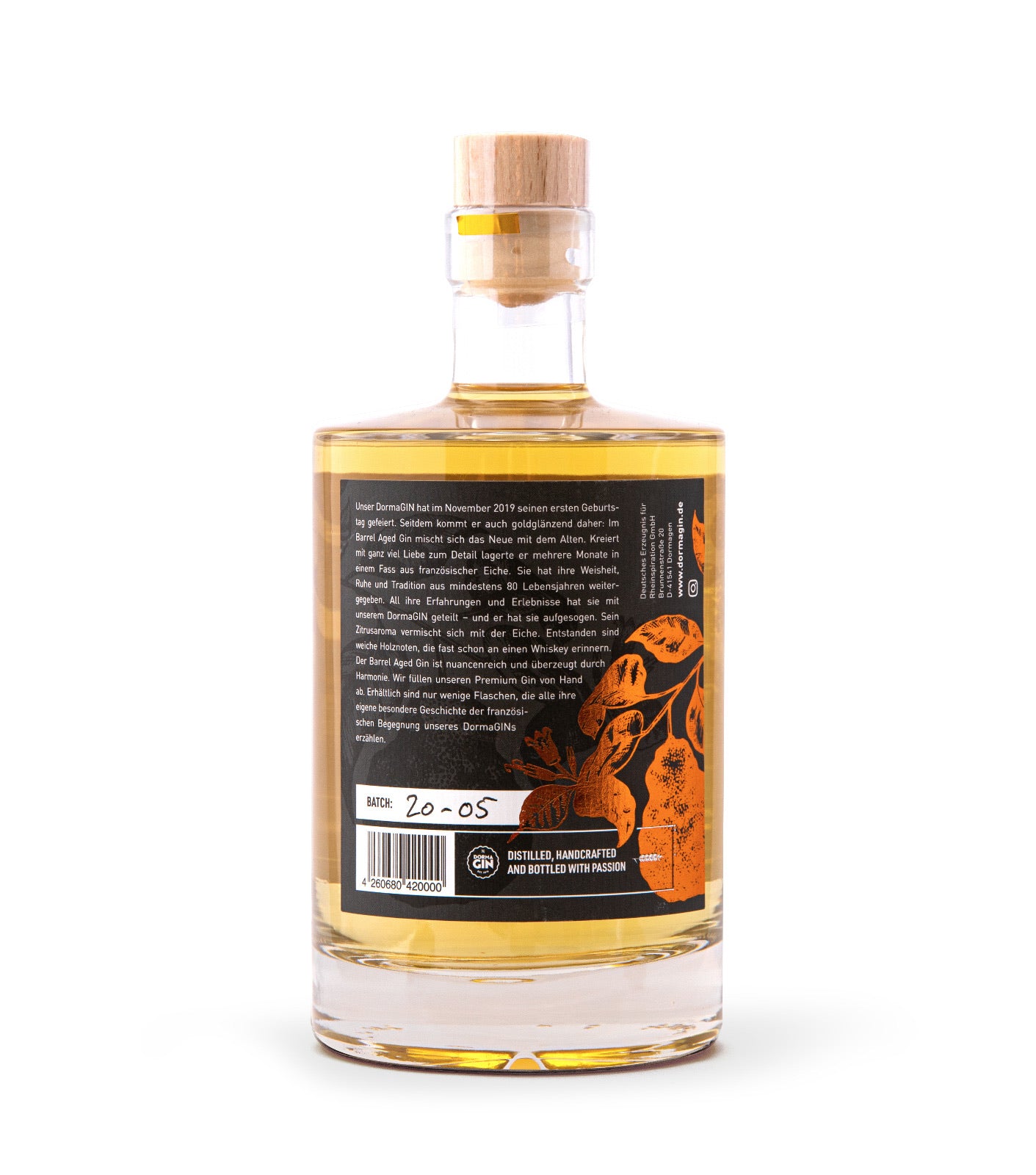 DormaGIN - Barrel Aged Premium Dry Gin 50cl