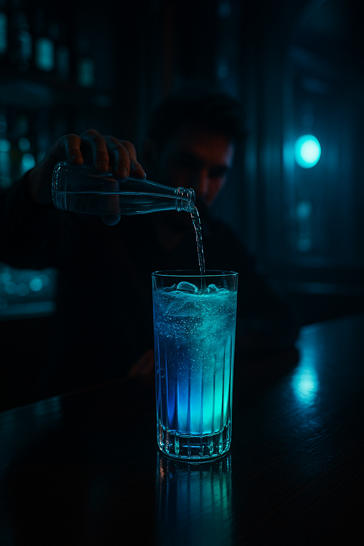 alt="Farbwechsel Gin in Kristallglas – The Chameleon"