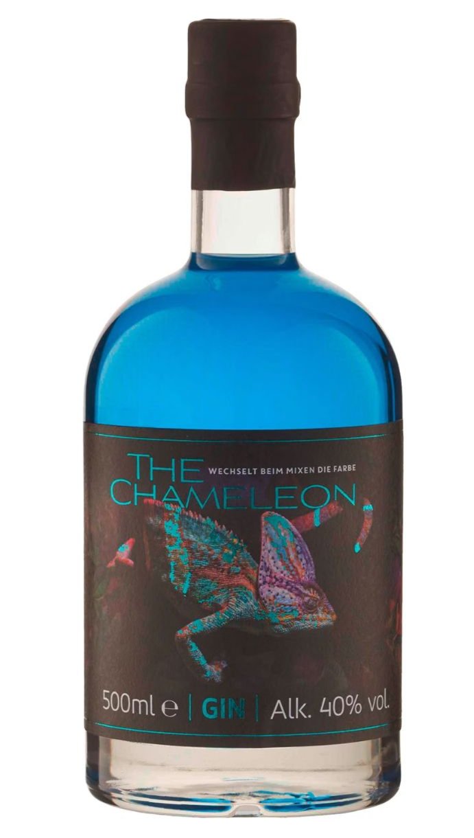 The Chameleon - Premium GIN - 500ml - wechselt beim mixen die Farbe